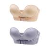 Women Wireless Non-Slip Invisible Front Hook Underwear Bra, Strapless Pushup Bras Front Buckle Lift Bra (2PCS-A,38E) view 1