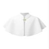 YOOJIA Baby Flower Girl Dress Bolero Shrug Open Front Cropped Coat Jacket Princess Stand Collar Outwear Capelet White 6-24 Months view 3
