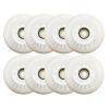 JHKJ Inline Skate Wheels 90A Light Up Inline Skate Replacement Wheels Multiple Sizes Luminous Flash Roller Skate Wheels,White,56mm view 1