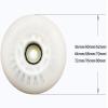 JHKJ Inline Skate Wheels 90A Light Up Inline Skate Replacement Wheels Multiple Sizes Luminous Flash Roller Skate Wheels,White,56mm view 2