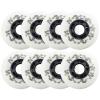 JHKJ Inline Skate Wheels 72mm/ 76mm/ 80mm Inline Skate Replacement Wheels Used on Roller Hockey Skates Break Wheels Luggage Wheels Etc,White,76mm