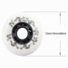 JHKJ Inline Skate Wheels 72mm/ 76mm/ 80mm Inline Skate Replacement Wheels Used on Roller Hockey Skates Break Wheels Luggage Wheels Etc,White,76mm view 2
