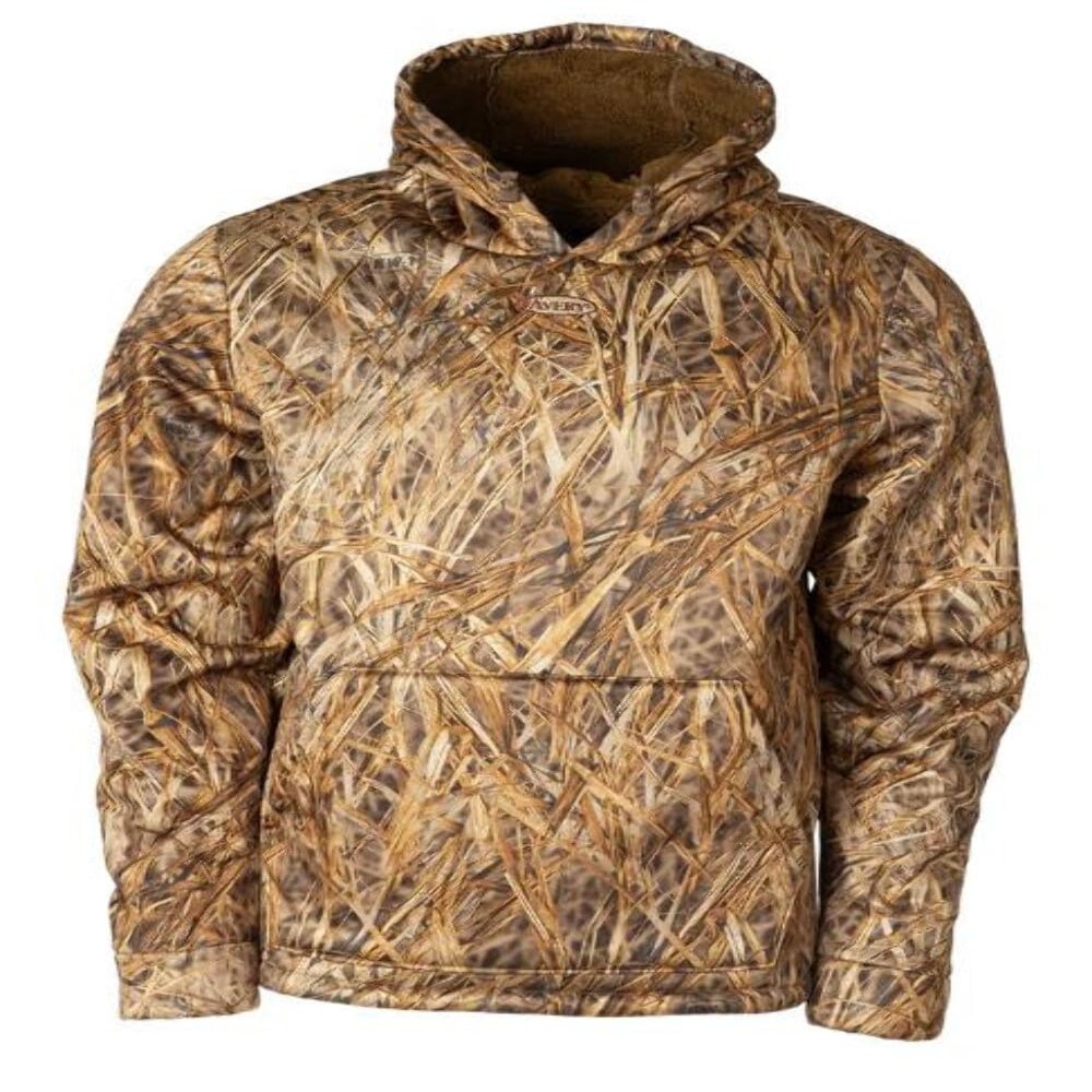 Avery Originals Softshell Hooded Pullover Coral-Fleece Lining, Articulated Hood, Kangaroo Pocket for Warmth and Versatility (US, Alpha, Small, Regular, Regular, Max-7)