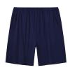 MoFiz Mens Pajamas Sleepwear Short Sleeve Lightweight Soft Top Shorts Lounge Set Soft Summer Pjs Sleep Set Navy Blue +Light Grey S view 4