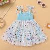 1st Birthday Dress for Baby Girl Toddler Kids First One Year Old Party Princess Dress 2nd 3rd Smash Cake Photo Shooting Spaghetti Straps Bowknot Polka Dots Layered Tulle Tutu Dress Light Blue 18-24M view 3