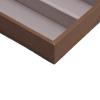 AUNMAS Sunglasses Organizer Storage Tray, 6 Grids Wood Grain Eyewear Watch Holder, PU Jewelry Tray for Drawer Glasses Storage Case view 4