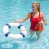 20 Inch Pool Safety Life Preserver Throw Ring Buoy- Swim Foam Rings for Swimming Pool Wall Decoration with 98.4FT Water Floating Lifesaving Rope view 2