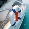 20 Inch Pool Safety Life Preserver Throw Ring Buoy- Swim Foam Rings for Swimming Pool Wall Decoration with 98.4FT Water Floating Lifesaving Rope view 4