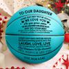 Customized Basketball to Daugher Girl Basektball Dad Mom to Daugher Gift Basketball (Basketball018) view 2