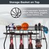 NineFit Basics Adjustable Bike Storage Rack, 4-Bike Hanging Rack with Removable Hooks, Steel Construction, Black view 4