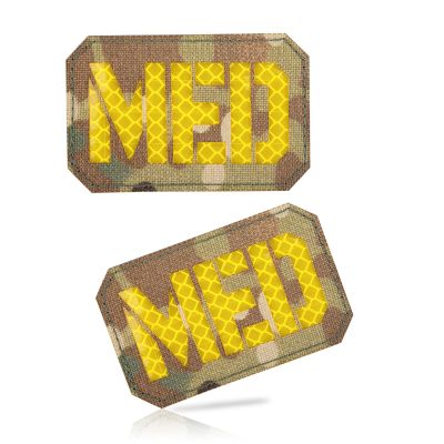 TAC5TAC 2 PCS Tactical Medic Patches Morale IR Infrared Med Patch for IFAK,EMT, EMS, Military,Trauma, Medical, Emergency Pouch