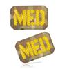 TAC5TAC 2 PCS Tactical Medic Patches Morale IR Infrared Med Patch for IFAK,EMT, EMS, Military,Trauma, Medical, Emergency Pouch view 1