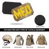 TAC5TAC 2 PCS Tactical Medic Patches Morale IR Infrared Med Patch for IFAK,EMT, EMS, Military,Trauma, Medical, Emergency Pouch view 3