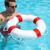 20 Inch Pool Safety Life Preserver Throw Ring Buoy- Swim Foam Rings for Swimming Pool Wall Decoration with 98.4FT Water Floating Lifesaving Rope view 2