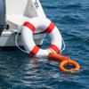20 Inch Pool Safety Life Preserver Throw Ring Buoy- Swim Foam Rings for Swimming Pool Wall Decoration with 98.4FT Water Floating Lifesaving Rope view 3