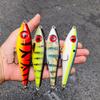 HUFFA 12.5cm 27.5g Top Water Pencil Fishing Bait 6 Colors Fish Lure Factory Wobbler Pesca Hard Artificial Lure StickBait (Color : 02) view 3