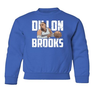 Brooks Memphis Star Player 2023 Basketball Fans Youth Crewneck Sweatshirt (Royal, Youth X-Large)