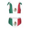 Aflyko Patriot Girls' Swimwear Flag of Mexico 2-Piece Bikini Set Summer Swimsuit Holiday Bathing Suit Hawaii Beachwear Pool Water Sport Tankini Set 4T view 1