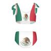 Aflyko Patriot Girls' Swimwear Flag of Mexico 2-Piece Bikini Set Summer Swimsuit Holiday Bathing Suit Hawaii Beachwear Pool Water Sport Tankini Set 4T view 2