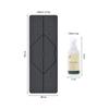 LIFORME Original Yoga Mat & Ultimate Everyday Yoga Mat Cleaner- Bundle Pack  Patented Alignment System, Eco-Friendly, Non-Slip Warrior-Grip, Thick, Sweat Resistant, Comfortable - Grey view 2