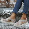 Hbeylia Women's Platform Slip On Loafers Lace Mesh Cut Out Crisscross Walking Shoes Chunky Bottom Heels Flats Low Top Fashion Casual Play Sneakers for Women Girls Work Nurse Outdoor Sports view 2