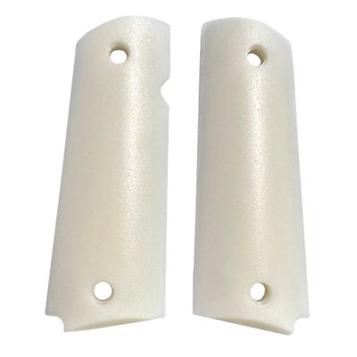 Full Size White Faux Ivory Polymer Grips