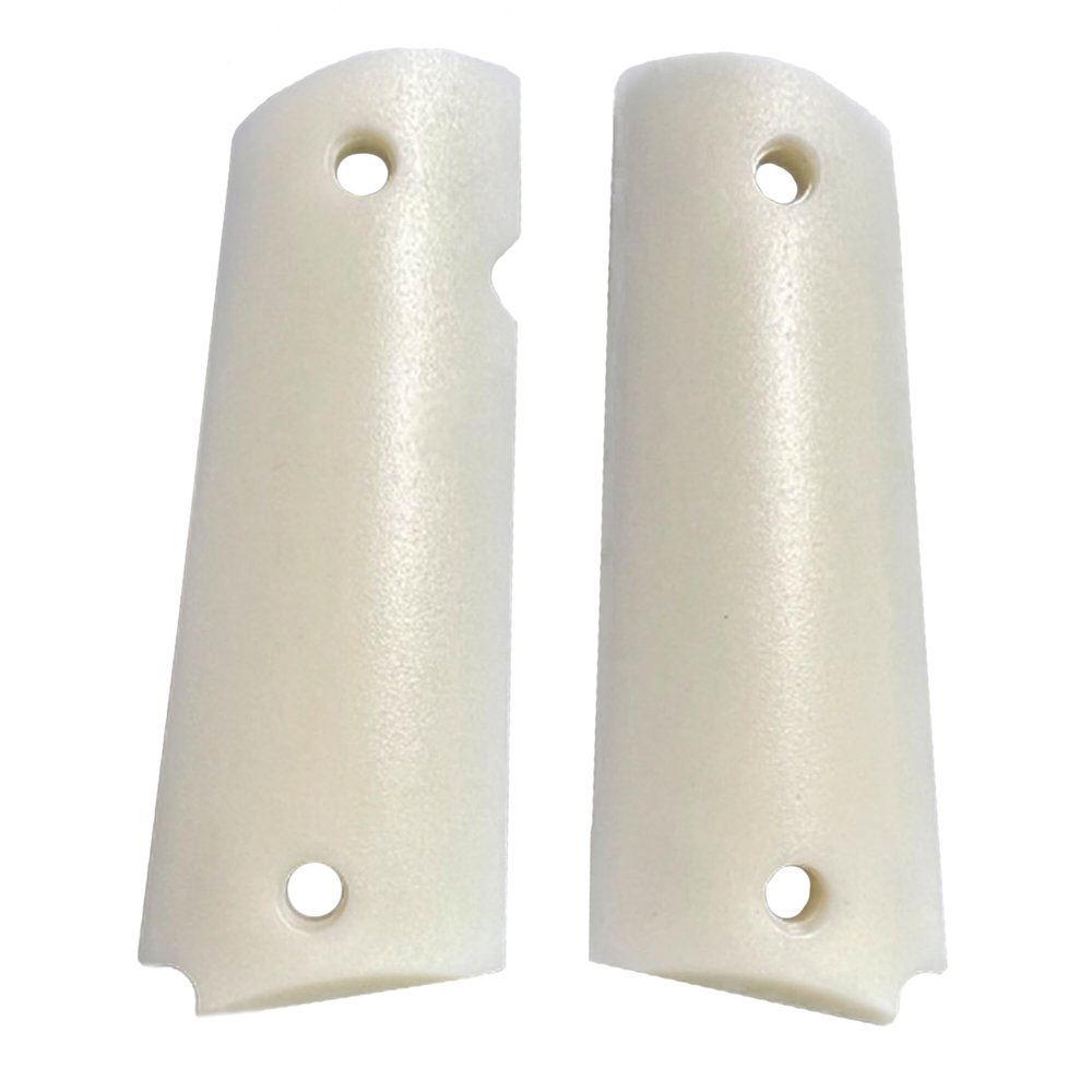 Full Size White Faux Ivory Polymer Grips