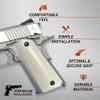 Full Size White Faux Ivory Polymer Grips view 4