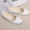 Hbeylia Women's Slip On Ballet Flats Fashion Round Toe Flock Up Lightweight Comfort Low Heels Flats Loafers Mary Jane Walking Shoes for Bridesmaid Wedding Party Dance view 4