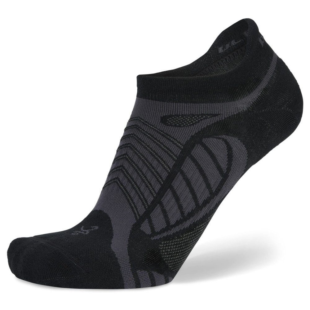Balega Ultralight Lightweight Performance No Show Athletic Running Socks for Men and Women (1 Pair), Black, Medium