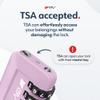 TSA Accepted Luggage Travel Lock, Set-Your-Own Combination Lock for School Gym Locker, Luggage Suitcase Baggage Locks, Filing Cabinets, Toolbox, Case (Purple, 1 Pack) view 3