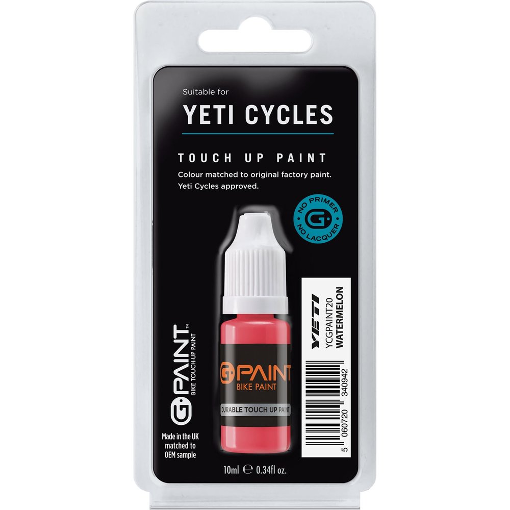 G-Paint Yeti Bike Touch-Up Paint - Watermelon - 10ml Bottle - Touch-Up Paint Kit for Scratched or Chipped Bike Frames - GPaint Bike Paint