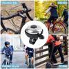 Xthuge Classic Bike Bell, Aluminum Bicycle Bell, Loud Crisp Clear Sound Bicycle Bike Bell for Adults Kids(Blue, Silver-Right Hand Use-2 Pack) view 2