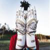 Clutch Sports Apparel Unapologetic Pro Series Batting Gloves, Cabretta Leather, All-Weather Design for Baseball & Softball, Padded Stylish Fit for Adults & Youth (White/Gold, X-Large) view 2