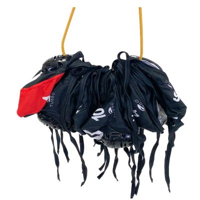 Turbo Standard Water Polo Cap Set with 3 Numbers (Black)
