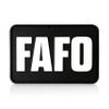 FAFO PVC Patch - Fuck Around and Find Out | Funny Tactical Backpack Patches | Military Patches for Plate Carrier, Vest, Dog Harness | Hook and Loop Patch, Molle Bag Accessories (Abbreviated) view 1