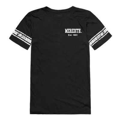 W Republic Meredith College Avenging Angels Womens Practice Football Tee T-Shirt - Black, Large