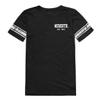 W Republic Meredith College Avenging Angels Womens Practice Football Tee T-Shirt - Black, Large view 1