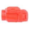 American Safety Props - Non-Functional Solid Polymer Holster Molding Firearm Light Prop - Blaze Orange - U.S.A. Made - Compatible with TLR-7 - Streamlight view 1