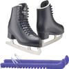 Jackson Ultima Black Figure Ice Skates for Boys/Size: Junior 13 Bundle with Skate Guards view 1