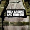 Fuck Around and Find Out PVC Morale Patch - FAFO Tactical Patches | Funny Patches, Military Patches for Backpacks, Vest, Dog Harness | Heavy-Duty Rubber, Hook and Loop (Acronym - White) view 2