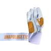 Clutch Sports Apparel Unapologetic Pro Series Batting Gloves, Cabretta Leather, All-Weather Design for Baseball & Softball, Padded Stylish Fit for Adults & Youth (White/Gold, X-Small) view 3