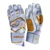 Clutch Sports Apparel Unapologetic Pro Series Batting Gloves, Cabretta Leather, All-Weather Design for Baseball & Softball, Padded Stylish Fit for Adults & Youth (White/Gold, X-Small) view 4