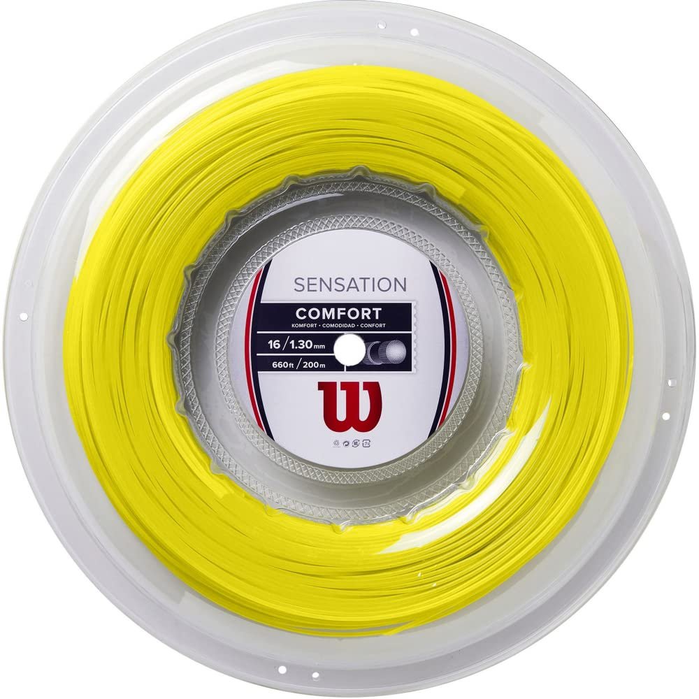 Wilson Sensation 16g Tennis String (Reel, Yellow)