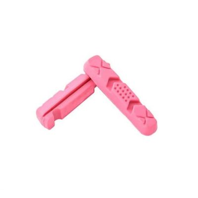 2 x Replacement Brake pad Inserts for Fibrax Brompton Bikes Pink