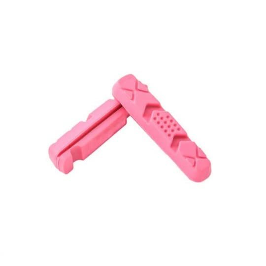2 x Replacement Brake pad Inserts for Fibrax Brompton Bikes Pink