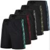 Real Essentials 5 Pack: Boys' Mesh Basketball Athletic Shorts with Pockets  Teen Kids Youth Quick Dry Soccer Running Gym XS (4-5) view 1