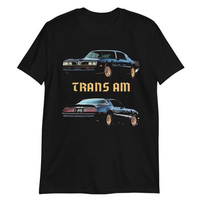 1977 Firebird Trans Am Muscle Car Club Custom T-Shirt Black