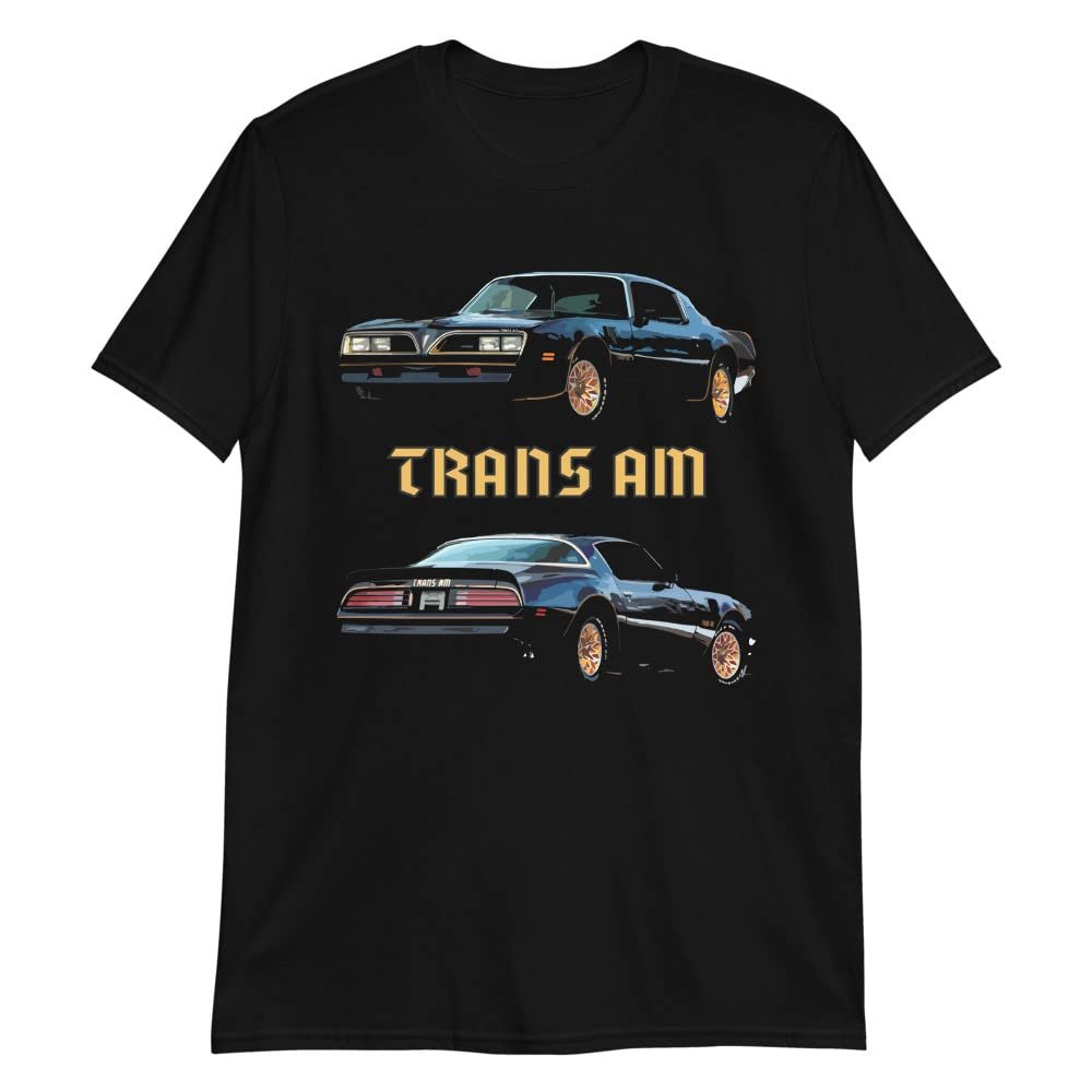 1977 Firebird Trans Am Muscle Car Club Custom T-Shirt Black