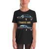 1977 Firebird Trans Am Muscle Car Club Custom Youth Short Sleeve T-Shirt Black view 1